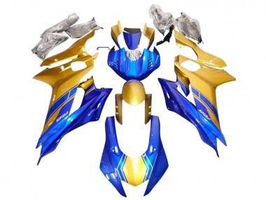Meilleurs Carénages Moto Yamaha YZF 600 R6 2017-2023 - Or Bleu