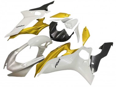 Meilleurs Carénages Moto Yamaha YZF 600 R6 2017-2023 - Blanc Or