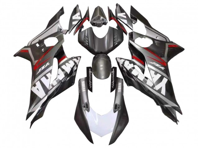 Carénages Moto Yamaha YZF 600 R6 2017-2023 - Noir Mat Blanc Rouge
