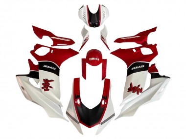 Meilleurs Carénage Moto Yamaha YZF 600 R6 2017-2023 - Blanc Rouge Noir