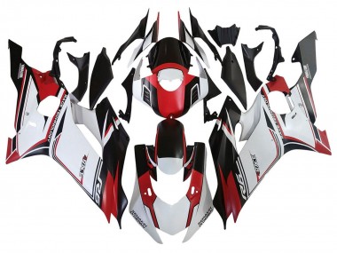 Meilleurs Carénages Moto Yamaha YZF 600 R6 2017-2023 - Blanc Rouge Noir Semakin Didepan