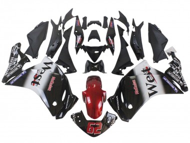 Meilleurs Carénages Moto Honda CBR250RR 2011-2015 - Noir Brillant Blanc West Rouge HRC 62