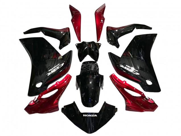 Carénages Moto Honda CBR250RR 2011-2015 - Noir Brillant Rouge