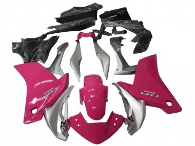 Meilleurs Kits Carénage Moto Honda CBR250RR 2011-2015 - Argent Rose