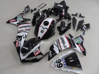 Meilleurs Carénages Moto Yamaha YZF R1 2007-2008 - Blanc Noir Rouge Volvo Fimer Sterilgarda