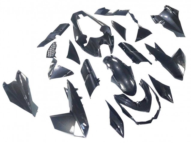 Carénages Moto Kawasaki Z1000 2010-2013 - Noir Fibre de Carbone