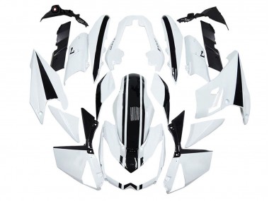 Meilleurs Carénages Moto Kawasaki Z1000 2010-2013 - Blanc Noir