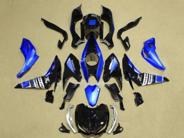 Meilleurs Carénage Moto Kawasaki Z1000 2014-2019 - Bleu Noir Brillant
