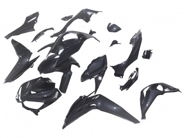 Carénages Moto Kawasaki Z1000 2014-2019 - Noir Fibre de Carbone