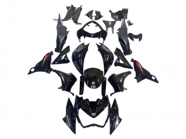 Meilleurs Carénages Moto Kawasaki Z800 2013-2018 - Noir Brillant Rouge