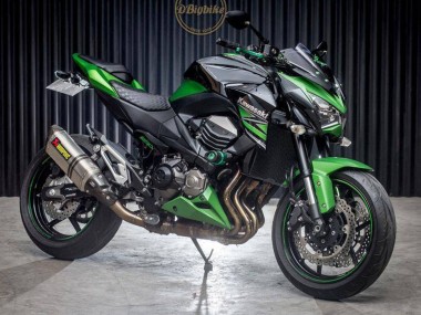 Meilleurs Carénages Moto Kawasaki Z800 2013-2018 - Vert Noir Brillant