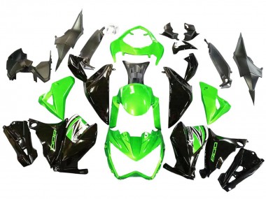 Meilleurs Carénages Moto Kawasaki Z800 2013-2018 - Vert Noir Brillant