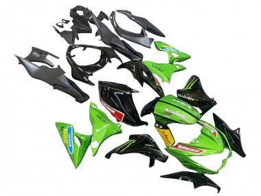 Meilleurs Carénages Moto Kawasaki Z800 2013-2018 - Vert Noir Brillant Rouge Jaune