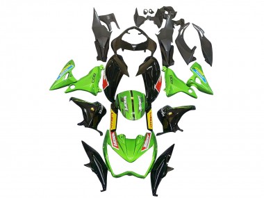 Meilleurs Carénages Moto Kawasaki Z800 2013-2018 - Vert Noir Brillant Rouge Jaune