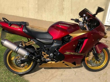 Meilleurs Carénages Moto Kawasaki ZX12R 2000-2001 - Rouge Or