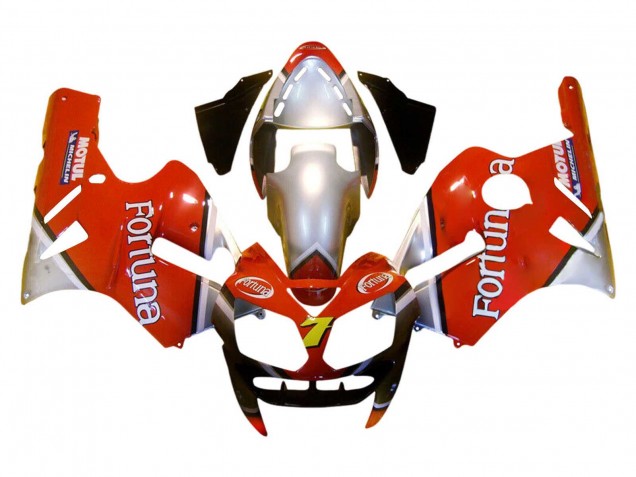 Carénages Moto Kawasaki ZX12R 2002-2006 - Rouge Argent Fortuna