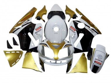 Meilleurs Carénages Moto Kawasaki ZX12R 2002-2006 - Blanc Or Noir Rouge Denso