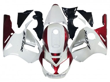 Meilleurs Carénages Moto Kawasaki ZX12R 2002-2006 - Blanc Rouge Noir