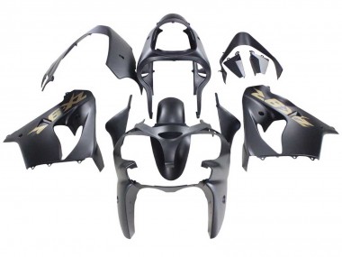 Meilleurs Carénages Moto Kawasaki ZX9R 2000-2001 - Noir Mat Or