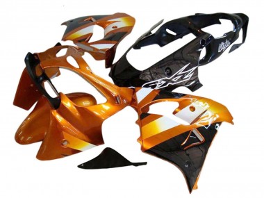 Meilleurs Carénages Moto Kawasaki ZX9R 2000-2001 - Orange Noir
