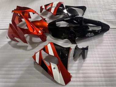 Meilleurs Carénages Moto Kawasaki ZX9R 2002-2003 - Rouge Blanc Noir Brillant