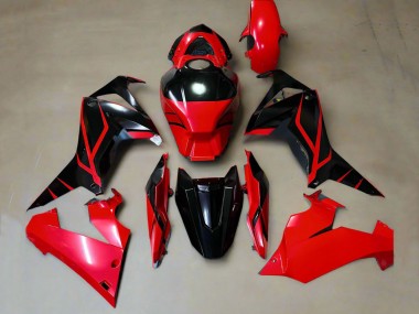 Meilleurs Carénages Moto Honda CBR650R 2019-2020 - Rouge Noir Brillant Bande