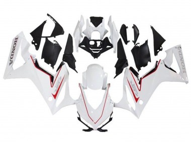 Meilleurs Carénages Moto Honda CBR650R 2019-2020 - Blanc Rouge Noir