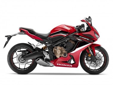 Meilleurs Carénages Moto Honda CBR650R 2019-2020 - Rouge Blanc Noir Mat