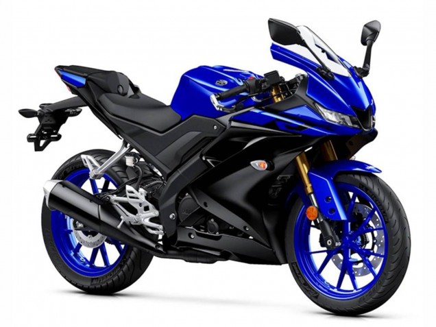 Carénages Moto Yamaha YZF R125 2019-2024 - Bleu Noir Mat