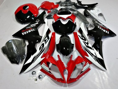 Meilleurs Carénages Moto Yamaha YZF 600 R6 2008-2016 - Blanc Rouge Noir Brillant Motul Michelin