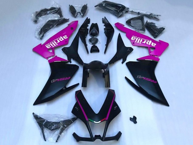 Carénages Moto Aprilia RSV4 1000 2009-2015 - Noir Mat Rose