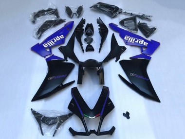 Meilleurs Carénages Moto Aprilia RSV4 1000 2009-2015 - Noir Mat Bleu