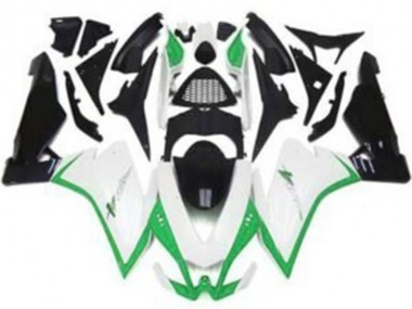 Meilleurs Carénages Moto Aprilia RSV4 1000 2009-2015 - Blanc Vert Noir