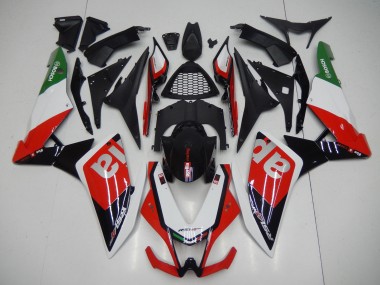 Meilleurs Carénages Moto Aprilia RSV4 1000 2009-2015 - Rouge Blanc Noir Vert Gris