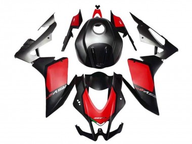 Meilleurs Kits Carénage Moto Aprilia RSV4 1000 2009-2015 - Noir Mat Rouge Gris