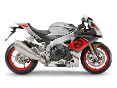 Meilleurs Carénages Moto Aprilia RSV4 1000 2009-2015 - Argent Rouge Noir