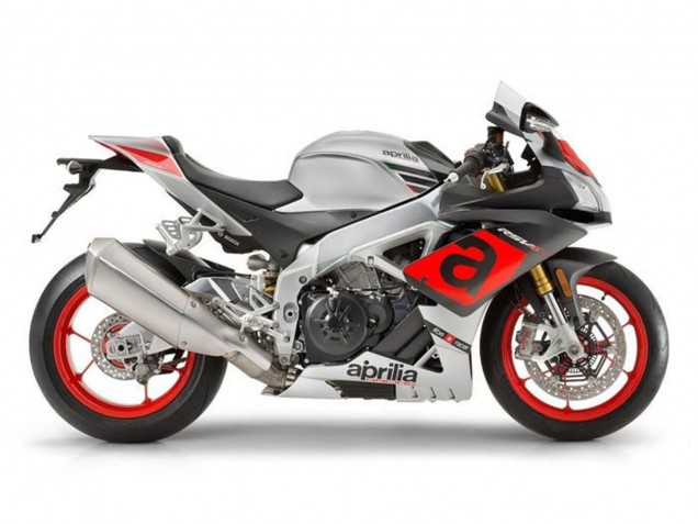 Carénages Moto Aprilia RSV4 1000 2009-2015 - Argent Rouge Noir