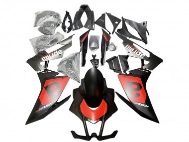 Meilleurs Carénages Moto Aprilia RSV4 1000 2009-2015 - Noir Mat Rouge Blanc