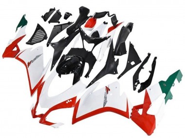Meilleurs Carénages ABS Aprilia RSV4 1000 2009-2015 - Blanc Rouge Noir Vert