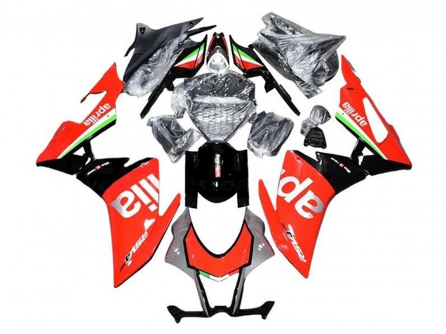 Carénages Moto Aprilia RSV4 1000 2009-2015 - Rouge Argent Noir Vert Blanc