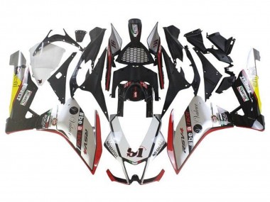 Meilleurs Carénages Moto Aprilia RSV4 1000 2009-2015 - Argent Rouge Vert Jaune Balise