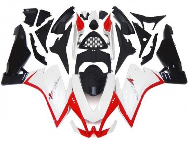 Meilleurs Carénages Moto Aprilia RSV4 1000 2009-2015 - Blanc Rouge Noir