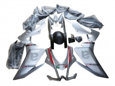 Meilleurs Carénages Moto Aprilia RSV4 1000 2016-2020 - Argent Gris Rouge Noir