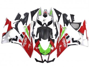 Meilleurs Carénages Moto Aprilia RSV4 1000 2016-2020 - Rouge Vert Argent Noir