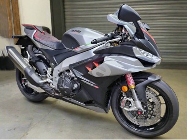 Meilleurs Carénages Moto Aprilia RSV4 1100 2021-2024 - Argent Brillant Noir Mat