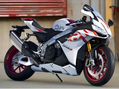 Meilleurs Carénages Moto Aprilia RSV4 1100 2021-2024 - Blanc Rouge Bleu
