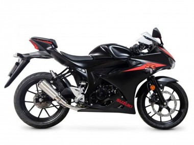 Meilleurs Carénages Moto Suzuki GSXR125 2017-2025 - Noir Rouge Bande
