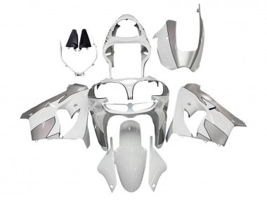 Meilleurs Carénages Moto Kawasaki ZX9R 2002-2003 - Blanc Argent