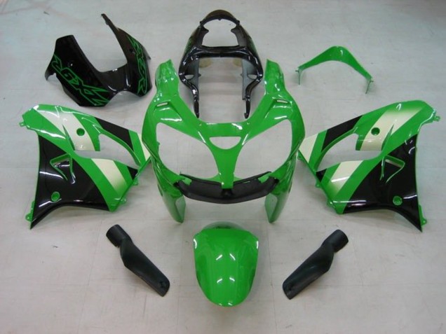 Carénage Moto Kawasaki ZX9R 2002-2003 - Vert Blanc Noir