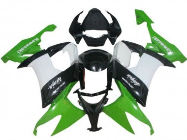 Meilleurs Carénage Moto Kawasaki ZX10R 2008-2010 - Vert Blanc Noir